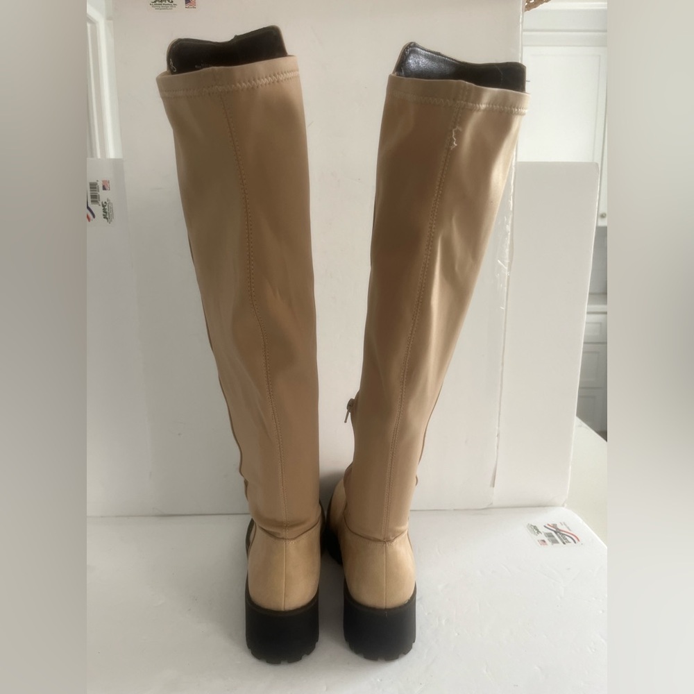 Dirty Laundry Women Tan Manifest Over the Knee Lug Sole Chunky Heel Boot Size 11 - Picture 8 of 11